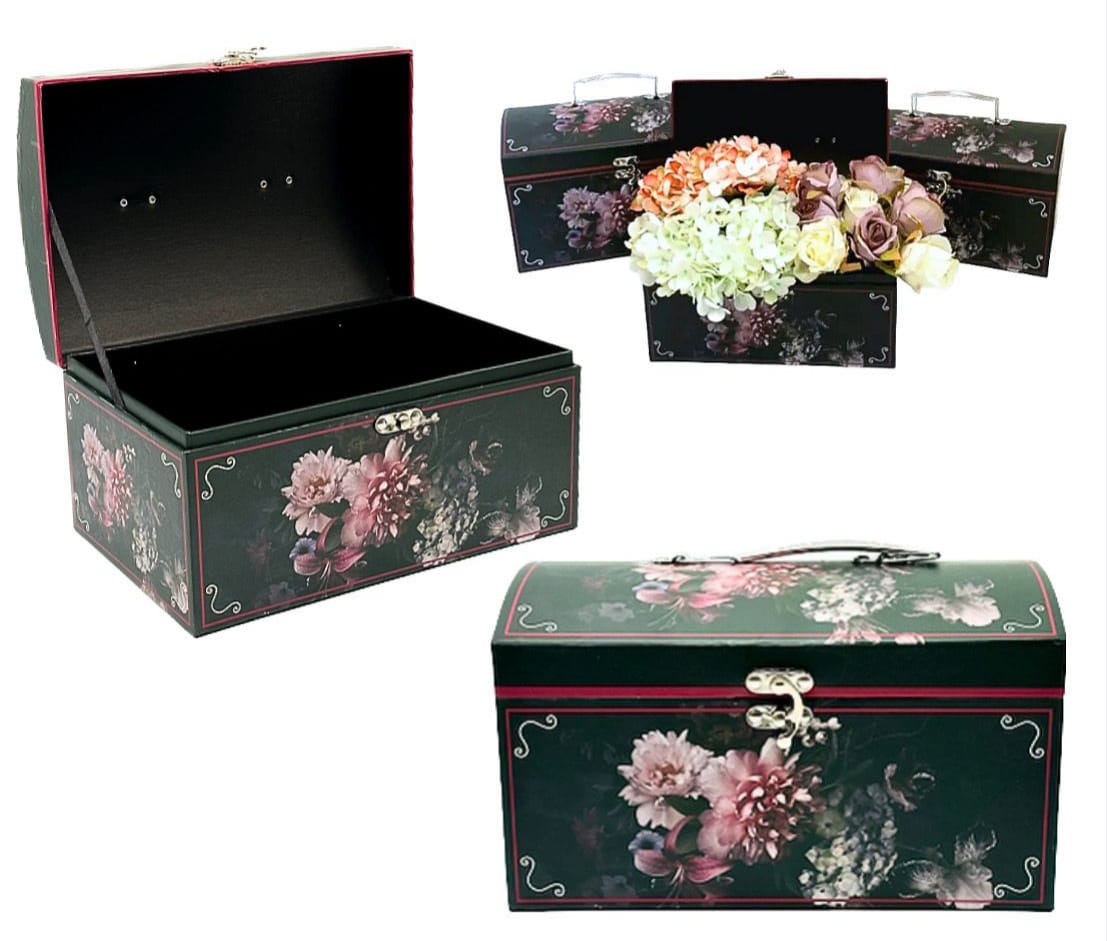 طقم 3 صناديق خشب فاخر 3 احجام للهدايا الفاخرة