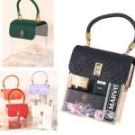 صندوق الهدايا والمكياج اكرليك وشمواه على شكل حقيبة