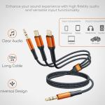 كابل صوت AUX شامل 3 في 1