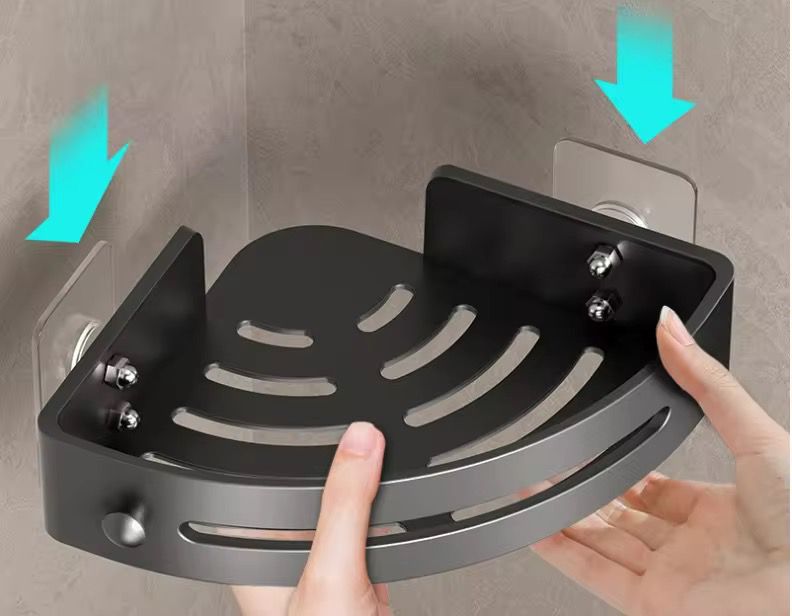 رف زاوية تثبيت بدون حفر(عدد 3)