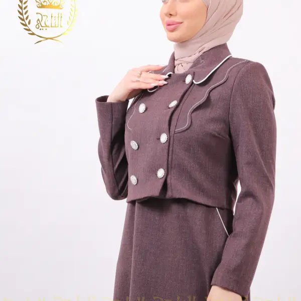 فستان القصة المزدوجة