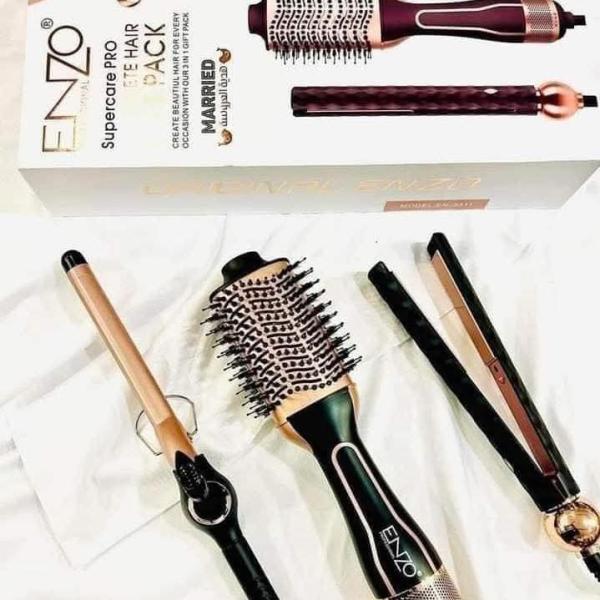 بكج العروس مع فرشاة حرارية من ENZO الايطالية