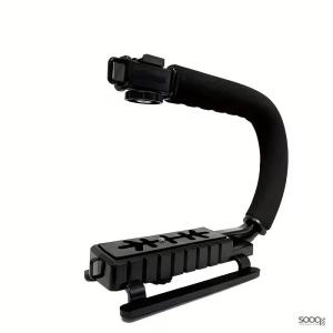 حامل للكاميرا او الهاتف على شكل U - ويمكن ثبيت عليه المايك والإضاءة