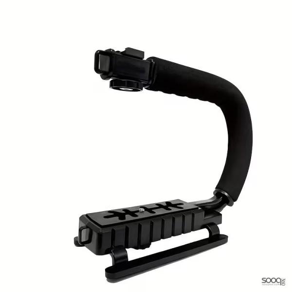 حامل للكاميرا او الهاتف على شكل U - ويمكن ثبيت عليه المايك والإضاءة