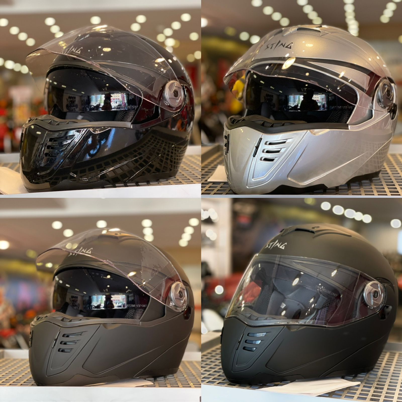 خوذة STING تصنيف DOT وجه متحرك MODULAR