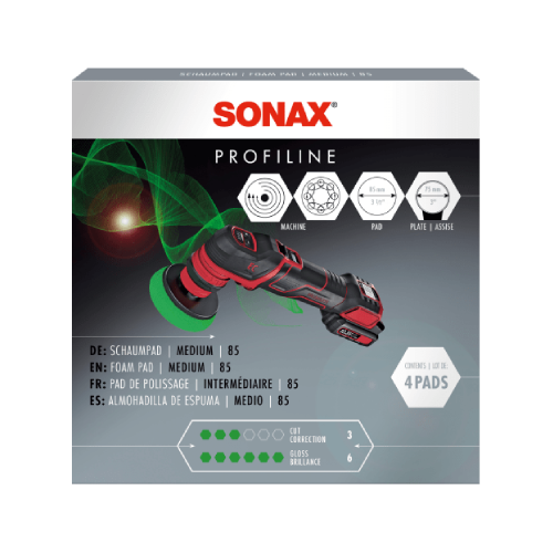 أسفنج بولش وسط أخضر 4 قطع