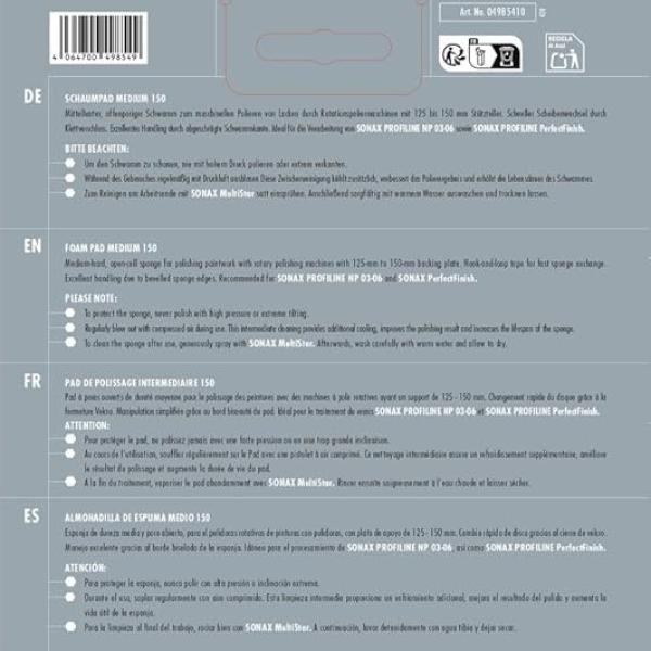 اسفنج بولش وسط أخضر متوسط 150 ملم