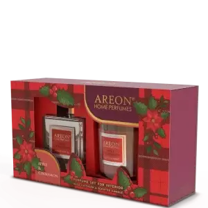 عطر 150 مل تفاح و القرفة+ شمعه تفاح وقرفة