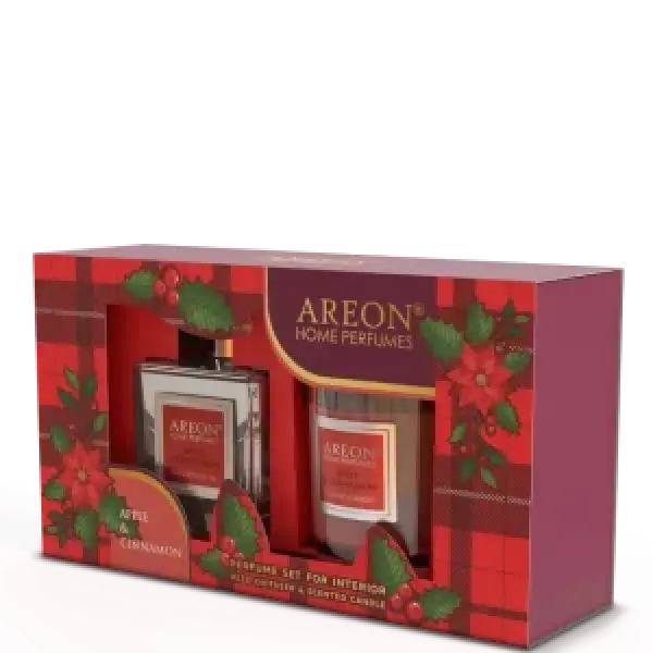 عطر 150 مل تفاح و القرفة+ شمعه تفاح وقرفة