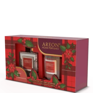 عطر 150 مل تفاح و القرفة+ شمعه تفاح وقرفة