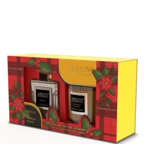 عطر 150 مل فانيلا بلاك + شمعه فانيال بلاك