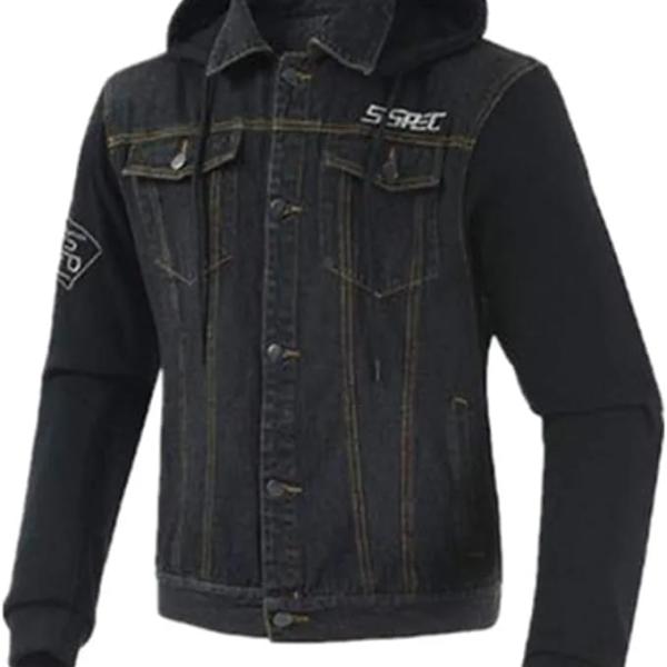 جاكيت جينز لسائق الدراجة +حماية