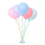 باقة البالونات المتعددة الألوان مع حامل