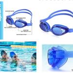 نظارة سباحة جودة عالية مع ربر ممتاز يمنع دخول الماء