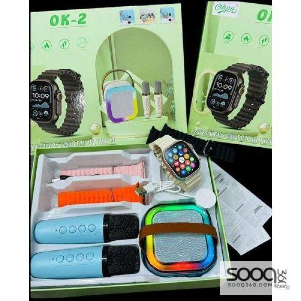 ساعة ذكية مع اكسسورات كاملة