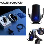 قاعدة موبايل للسيارة مع شاحن ويلرلس
