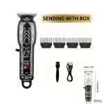 ماكينة حلاقة وتشذيب شعر احترافية متعددة الاستخدامات مع شاشة LED