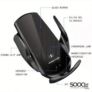 قاعدة موبايل للسيارة مع شاحن ويلرلس