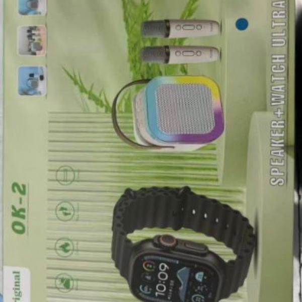 ساعة ذكية مع اكسسورات كاملة