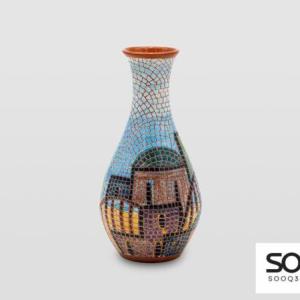 مزهرية مشغولات خزفية قرية 