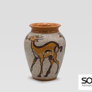 مزهرية مشغولات خزفية غزال