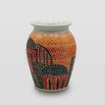 مزهرية مشغولات خزفية قرية