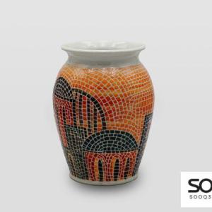 مزهرية مشغولات خزفية قرية 