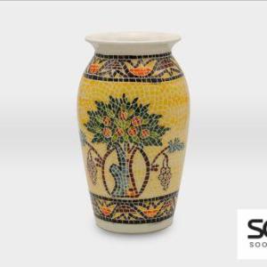 مزهرية مشغولات خزفية شجرة الحياة