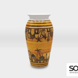 مزهرية مشغولات خزفية بادية وغروب