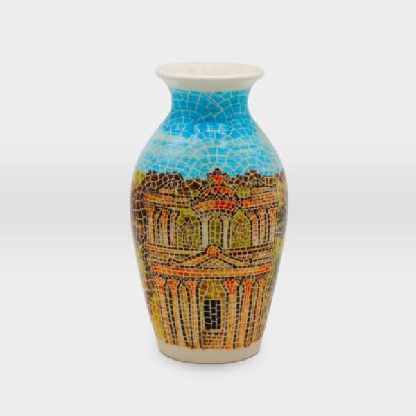 مزهرية مشغولات خزفية البتراء