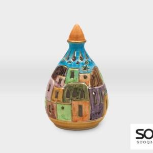 فانوس مشغولات خزفية قرية 