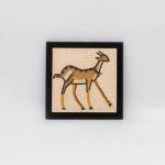 لوحة فسيفساء مشغولات خزفية غزال