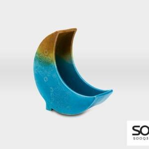 هلال ستاند مشغولات خزفية فيروزي