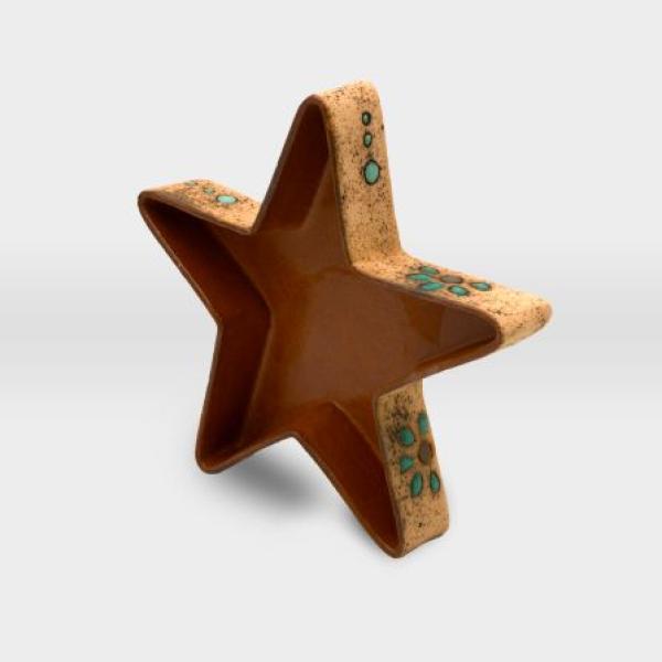 صحن نجمة مشغولات خزفية زخارف