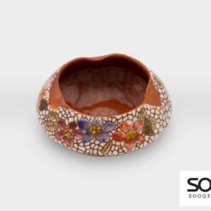 صحن مستطيل مشغولات خزفية انتيك