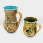 شاف وكاس مشغولات خزفية زخارف