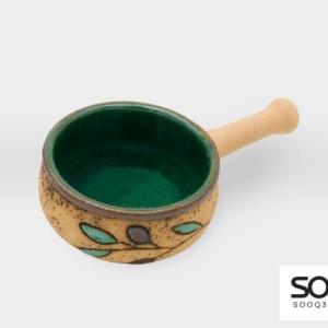 مقلاة فخارية مشغولات خزفية زخارف