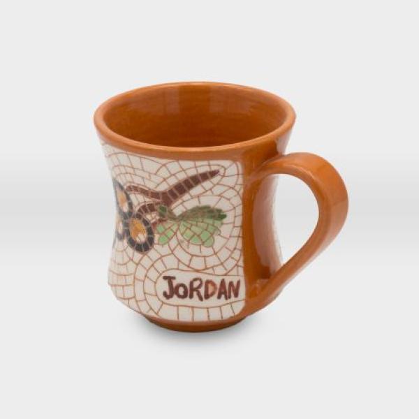 كأس مشغولات خزفية غصن