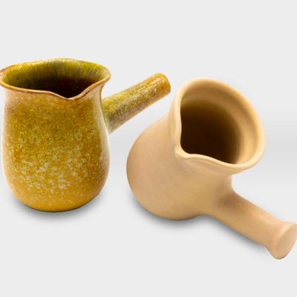 بكرج قهوة مشغولات خزفية 