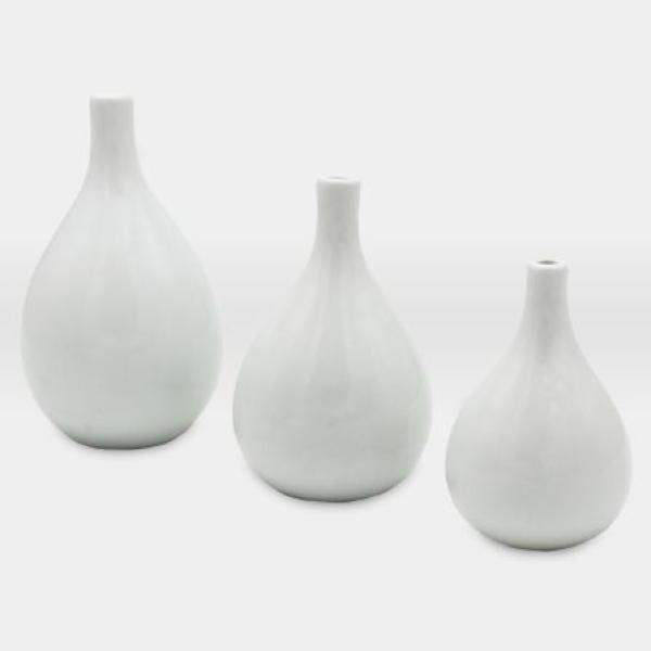 طقم مزهريات مشغولات خزفية 