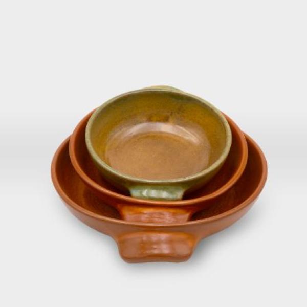 طقم قلايات مشغولات خزفية 