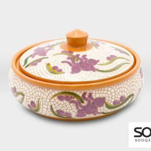 مضيفة مشغولات خزفية سوسنة