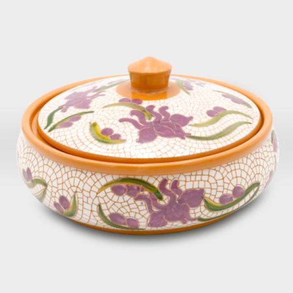 مضيفة مشغولات خزفية سوسنة