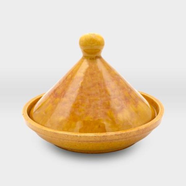 مضيفة مع غطاء مشغولات خزفية 