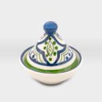 مضيفة مع غطاء مشغولات خزفية تصميم تركي