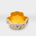 صحن كف مشغولات خزفية ورود وزهور