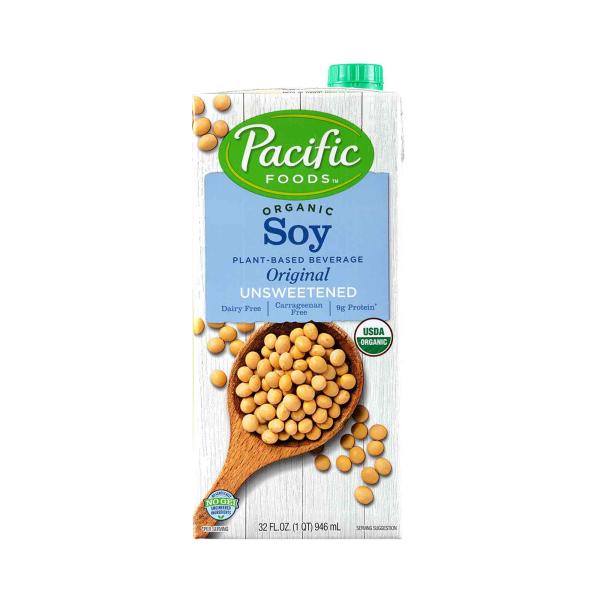 باسيفيك حليب الصويا العضوي الغير محلى 946مل