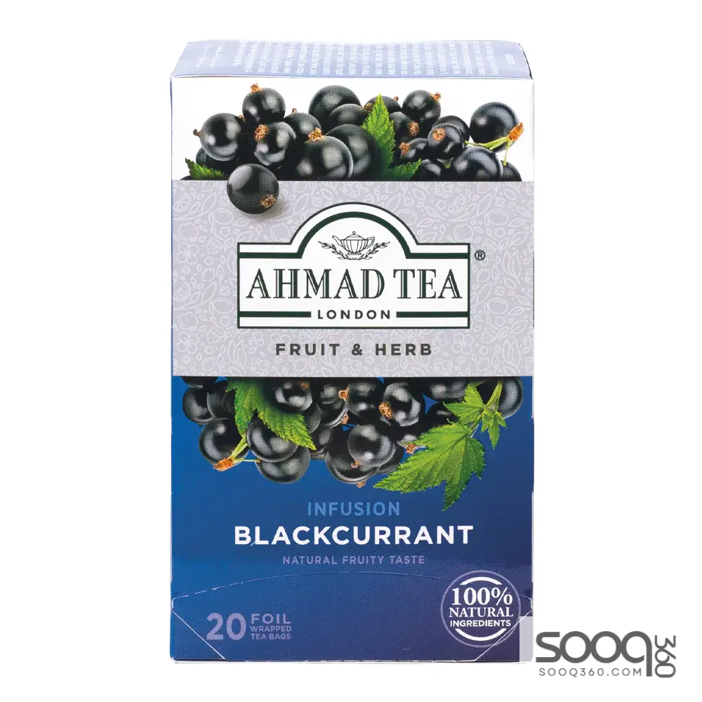 شاي احمد الكشمش الاسود خالي كافيين *20