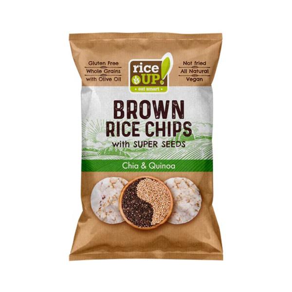 رايس اب شيبس ارز اسمر مع بذور شيا والكينوا 60 غ