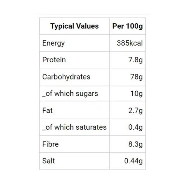 فري رقائق الالياف العضوية 375 غ